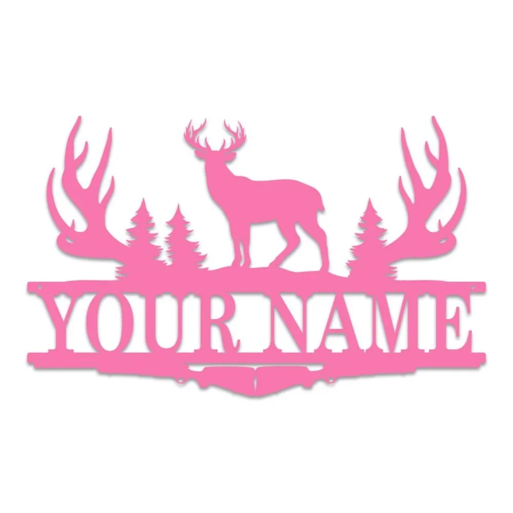 Buck Antler Split Monogram Sig - Outdoor Hunting Names recension och pris
