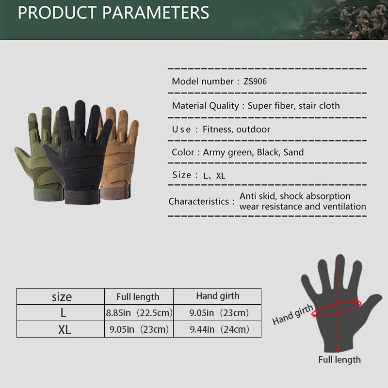 Outdoor Tactical Gloves for Me - Outdoor Hunting Names recension och pris