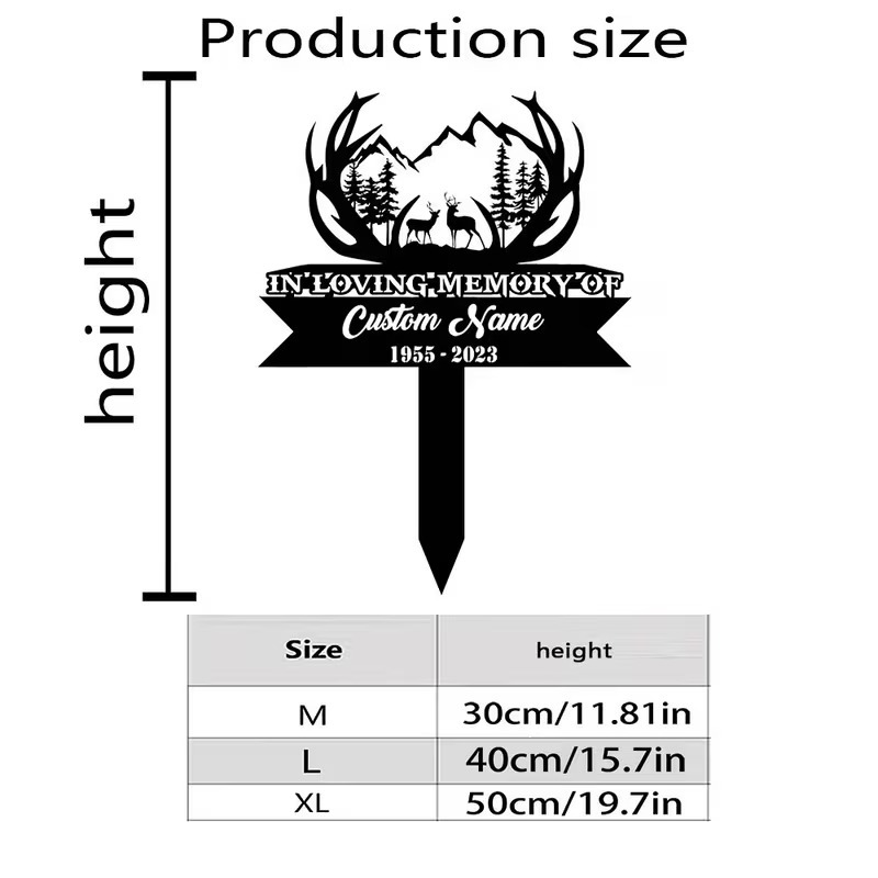 Custom Deer Hunting Memorial S - Outdoor Hunting Names recension och pris