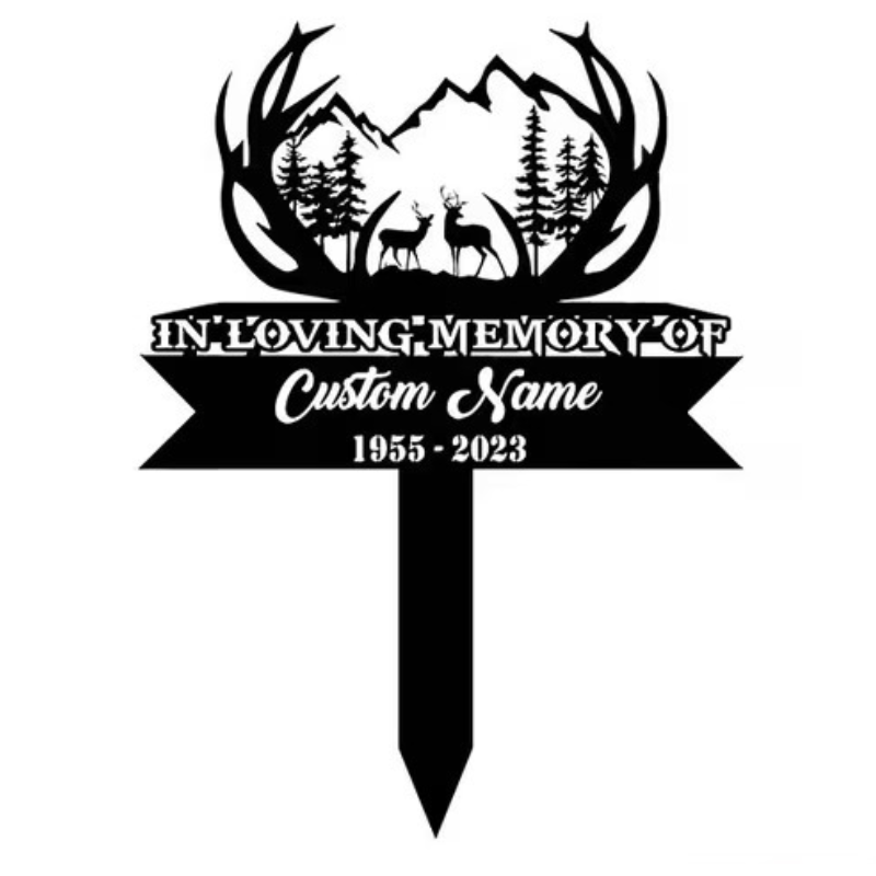 Custom Deer Hunting Memorial S - Outdoor Hunting Names recension och pris